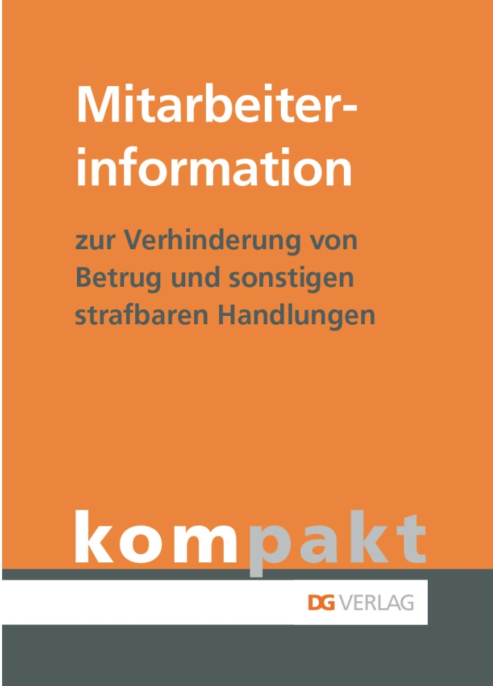 Mitarbeiterinformation zur Verhinderung von Betrug und sonstigen strafbaren Handlungen